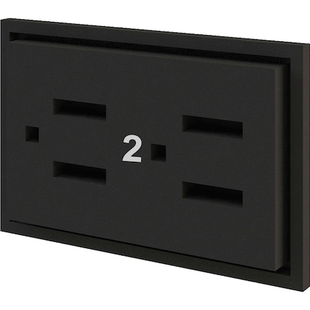 Global Industrial Interion Modular Partition Circuit 2 Receptacle 695889